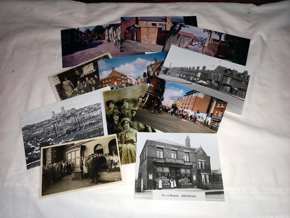 A quantity of postcards & photos (including copies) including Lincoln etc. - Image 2 of 12