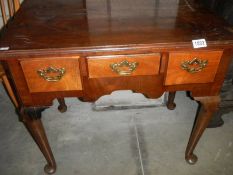 A 19th century mahogany lowboy, COLLECT ONLY.