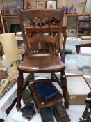 A Victorian hall chair COLLECT ONLY