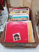 A quantity of 45's vinyl single records