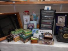 Storage drawers and contents plus good lot of boxes and tins COLLECT ONLY