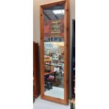 A tall pine framed mirror, Approx measurements 135cm x 42cm COLLECT ONLY