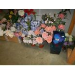 A quantity of artificial flowers, COLLECT ONLY.