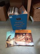 A box of LP's rock/pop, includes Queen, Moody Blues, Eagles, classical etc COLLECT ONLY