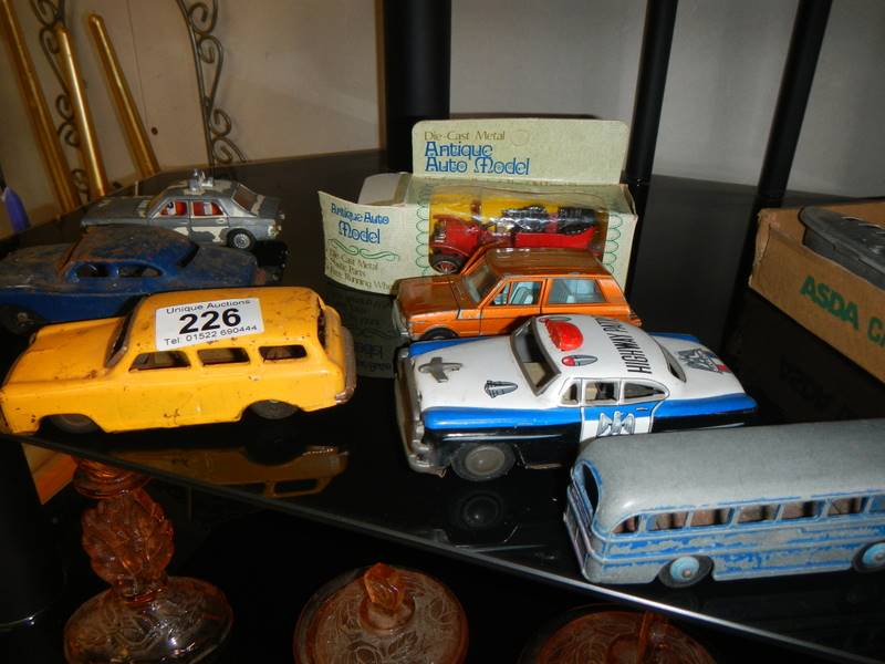 A mixed lot of tin plate and Dinky toys.