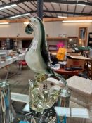 An art glass bird