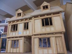 A part completed dolls house with some contents, COLLECT ONLY.
