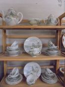 Approximately 40 pieces of Japanese eggshell porcelain tea ware. COLLECT ONLY.