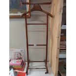 A vintage mahogany gents clothes stand COLLECT ONLY