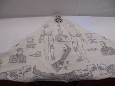 A St John Ambulance printed linen sling.