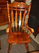 A mahogany rocking chair, COLLECT ONLY.