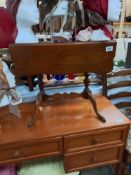A small vintage dark wood stained drop leaf tea table COLLECT ONLY