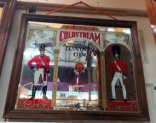 A Superior Coldstream Special Dry London Gin advertising mirror COLLECT ONLY