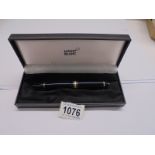 A cased Mont Blanc fountain pen.