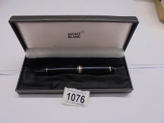 A cased Mont Blanc fountain pen.