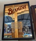 A Beamish advertising mirror COLLECT ONLY