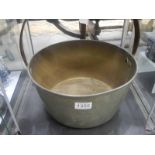 A large brass jam pan, COLLECT ONLY.