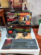 A Sinclair ZX Spectrum +2 James Bond 007 action pack, untested