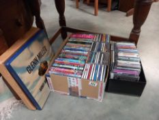 A quantity of CD's, DVD's and boxed Glenn Miller vinyl set