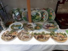 A large collection of collectors cabinet plates