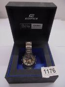 A boxed Casio Edifice Infinit Red Bull Racing gents wrist watch.