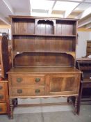 A good early 20th century oak dresser, COLLECT ONLY.