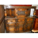 A good carved oak buffet sideboard. COLLECT ONLY.