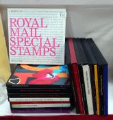 A quantity of Royal Mail stamp books, 11, 12, 13, 19, 21, 1990, 1991 and 1992 have their stamps, all