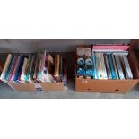 Two boxes of craft/needlework/knitting and dolls house reference books COLLECT ONLY