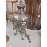 A 19th century silver plated samovar urn.