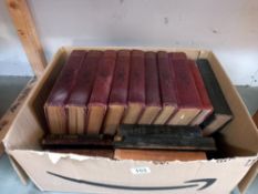 A box of books including War illustrated COLLECT ONLY