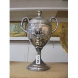 A Victorian silver plate samovar urn marked Fattorini & Sons, Bradford.