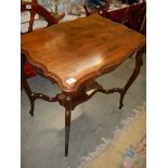 A mahogany pie crust edge occasional table, COLLECT ONLY.