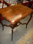 A mahogany pie crust edge occasional table, COLLECT ONLY.