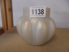 An iridescent 'Loetz' glass vase