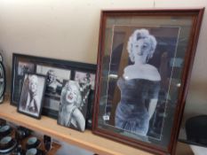 A quantity of Marilyn Monroe black and white pictures COLLECT ONLY