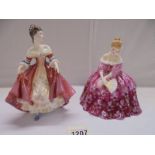 Two Royal Doulton figures - Victorian HN2741 and Southern Belle HN2229 both by Peggy Davies.