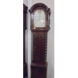 A Victorian grandfather clock marked Job, Truro. COLLECT ONLY.