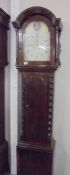 A Victorian grandfather clock marked Job, Truro. COLLECT ONLY.