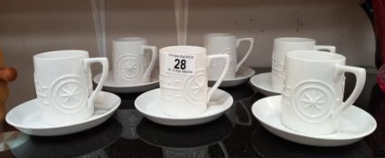 Portmeirion Pottery Totem 12 piece Coffee set by Susan Williams Ellis
