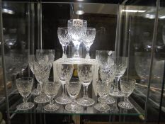 A quantity of cut glass drinking glasses, COLLECT ONLY.