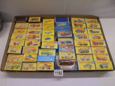 48 boxed Matchbox 1-75 series vehicles inc. Superfast (8 in repro boxes) models in good condition,