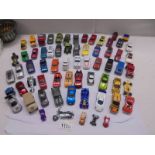 In excess of 50 mixed die cast models including Matchbox and Hotwheels.