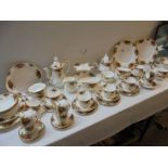 In excess of 50 pieces of Royal Albert Old Country Roses table ware, 15 1st quality, 44 2nd quality,