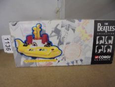 A Corgi Classics 05401 re-issue 'The Beatles' Yellow Submarine, boxed.