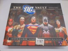 The 'DC' Vault "A Museun-in-a-Book" featuring rare collectibles from the DC Universe.
