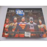 The 'DC' Vault "A Museun-in-a-Book" featuring rare collectibles from the DC Universe.