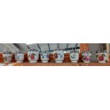 7 Royal Worcester egg coddlers, 2 large and 6 small