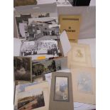 A box of mostly Lincolnshire postcards and photographs.