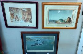 2 framed & glazed Russell Flint prints COLLECT ONLY
